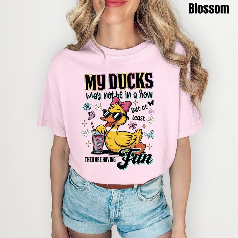 My Ducks Have Fun Comfort Colors T-Shirt 'NLB'