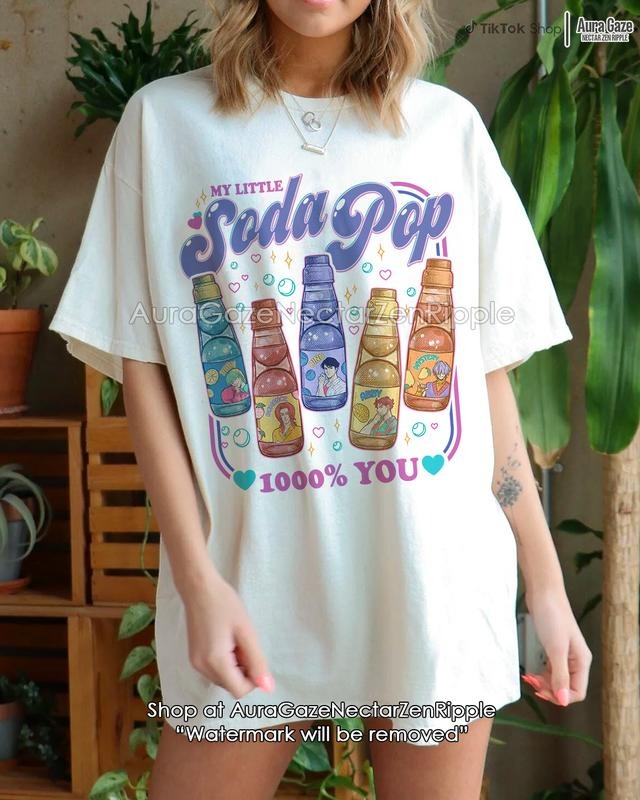 My Little Soda Pop - Saja Boys Comfort Colors Unisex Tshirt For Fan, KPop Demon Hunters Retro Bootleg Shirt, Celebrity Crush Movie Merch