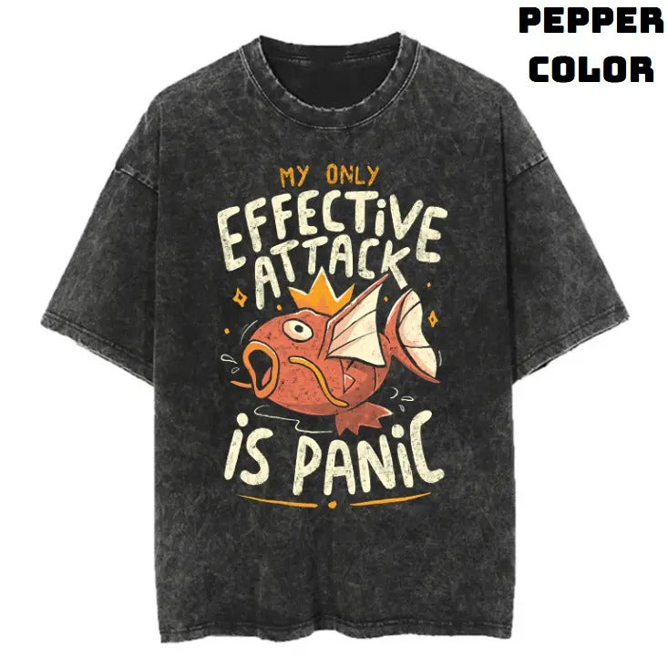 My Only Attack Vintage Graphic Tees, Magikarp T-Shirt, Pokemon Shirts, Masters 2025 Merch, Vacation Outfits, Unisex Anime Manga Shirt Top Gifts Men Women Streetwear