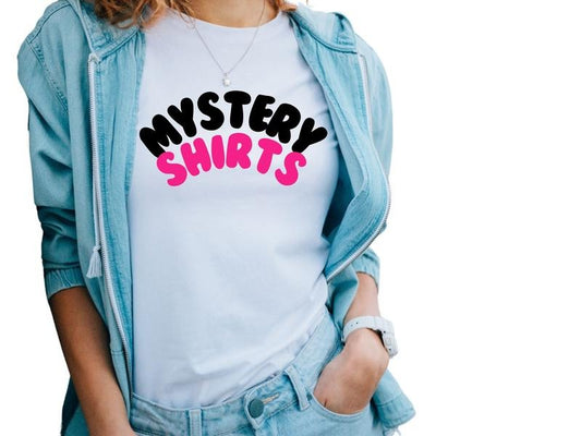Mystery Bundle of 1 T-Shirt, Pick the Category, Color, and Brand of Graphic Shirts for Women, Mystery Mom Bundle, Grab Bag Tshirts