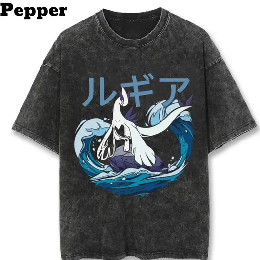 Mystic Lugia Vintage Tee, Mystic Lugia Shirt, Mystic Lugia Graphic, Pokemon Shirt, Anime Shirt, vintage graphic tees, gift for fan, gift for him, gift for her Top Menswear Underwear Tshirt Streetwear Tropical