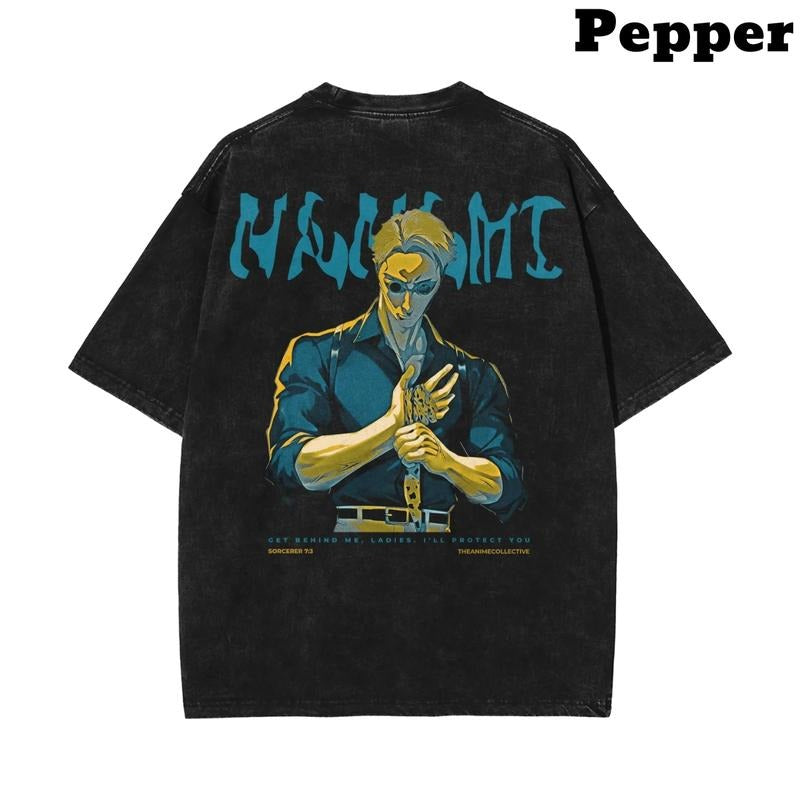 NANAMI VINTAGE T-SHIRT, JUJUTSU KAISEN SHirt, JUJUTSU KAISEN Shirt, JUJUTSU KAISEN Merch, Anime Shirt, Vintage Graphic Tee, Anime Graphic Tee, gift For fan Top Menswear
