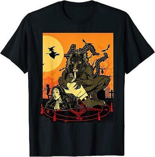 NEW LIMITED Unholy Dirty Nun Satan Is My Daddy, Funny T-shirt, Vintage Graphic Tee