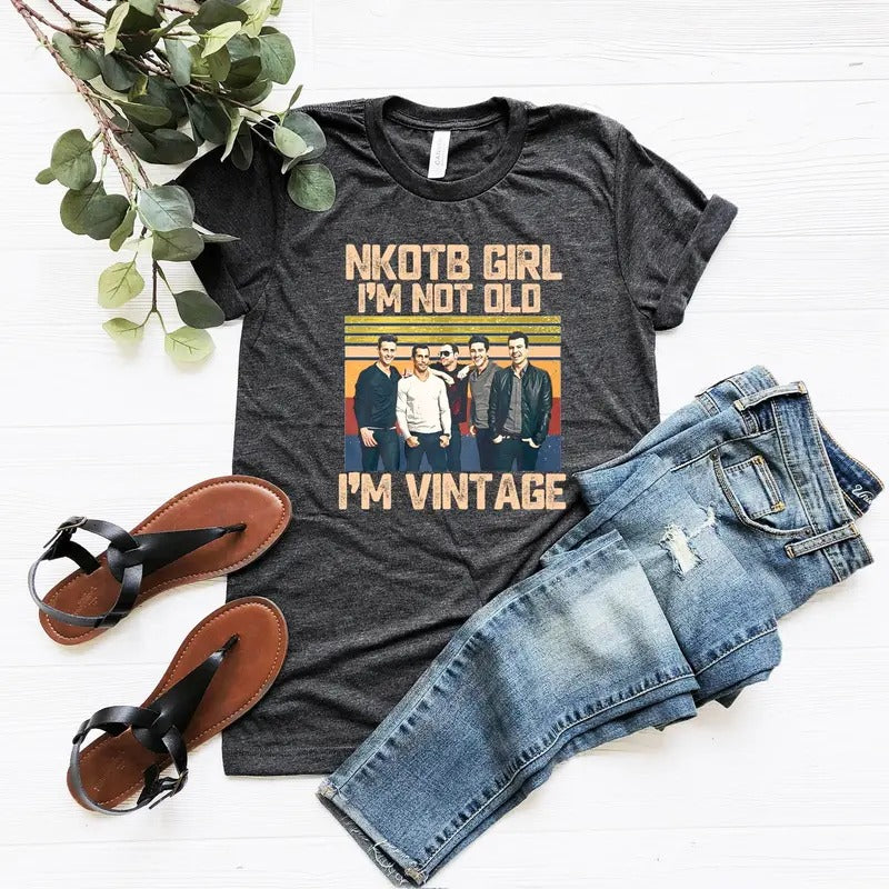 NKOTB Vintage Girl Shirt, New On The Block T-shirt, Classic Rock Concert Tee, NKOTB Concert Tshirt