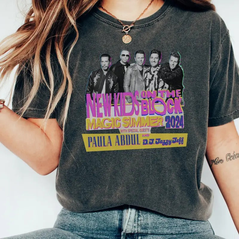 NKOTB Vintage Shirt, New Kids On The Block T-shirt, Classic Rock Concert Tee, NKOTB 2024 Concert Tshirt, New Kids On The Block Shirt