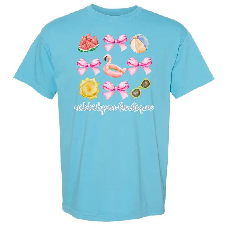 NLB Merch - Pool Day Coquette Collage Comfort Colors T-Shirt