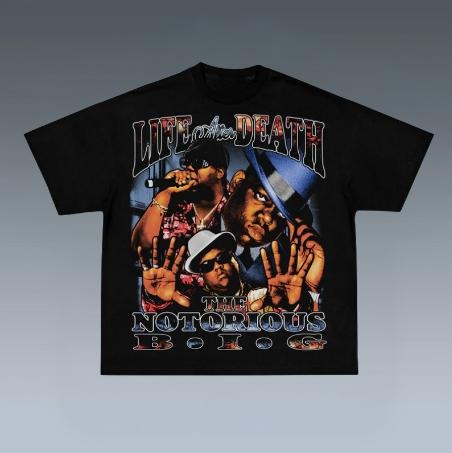 NOTORIOUS B.I.G. TEE, Prints Vintage T-Shirt, Rapper Shirt, Hip Hop Shirt, Rap Music Shirt, R&B Shirt, Pop Shirt, Graphic Tee Shirt, Unisex T-Shirt, Gift For Him, Crewneck Short Sleeve Shirt, Shirt Trending Top Menswear Underwear Streetwear