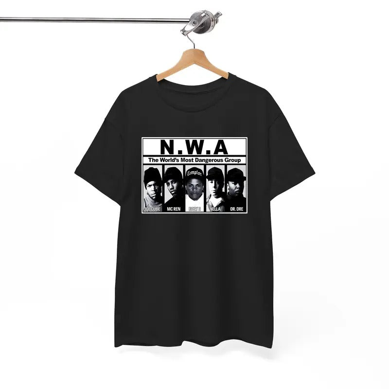 NWA Shirt,NWA TShirt,NWA T-Shirt , N.W.A Merch Tour Hip Hop Rap Tee