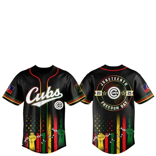 Chicago Cubs Juneteenth Day 2025 Baseball Jersey Hat - Grishko.com