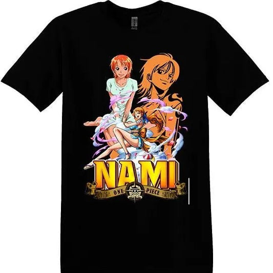 Nami Straw Hat Pirate Navigator Weather Control One Piece Anime Unisex T shirt