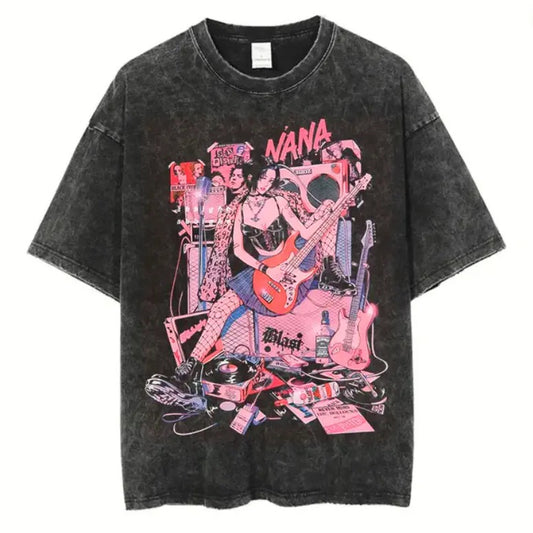 Nana Shirt,Nana Osaki Vintage T-Shirt, Rock Star Anime Print, Anime Shirt, Nana Merch, Anime Merch, Unisex Tee, Menswear & Womenswear Top