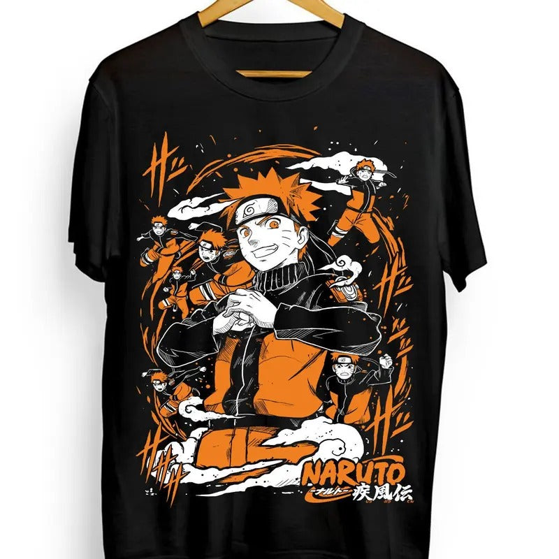 Naruto T-Shirt Madara Uchiha T-Shirt Manga Strip Anime Manga Shirt Graphic Tee Unisex Full Size