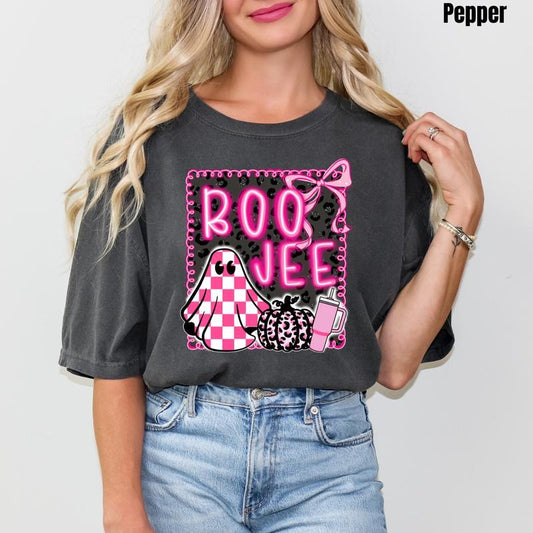 Neon Pink Boo-Jee Comfort Colors T-Shirt 'NLB'