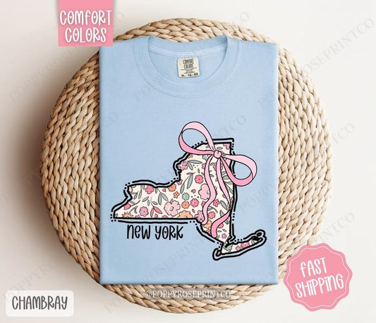 New York Comfort Colors State Tshirt, Cute New York Shirt, New York Tshirt, New York Shirt
