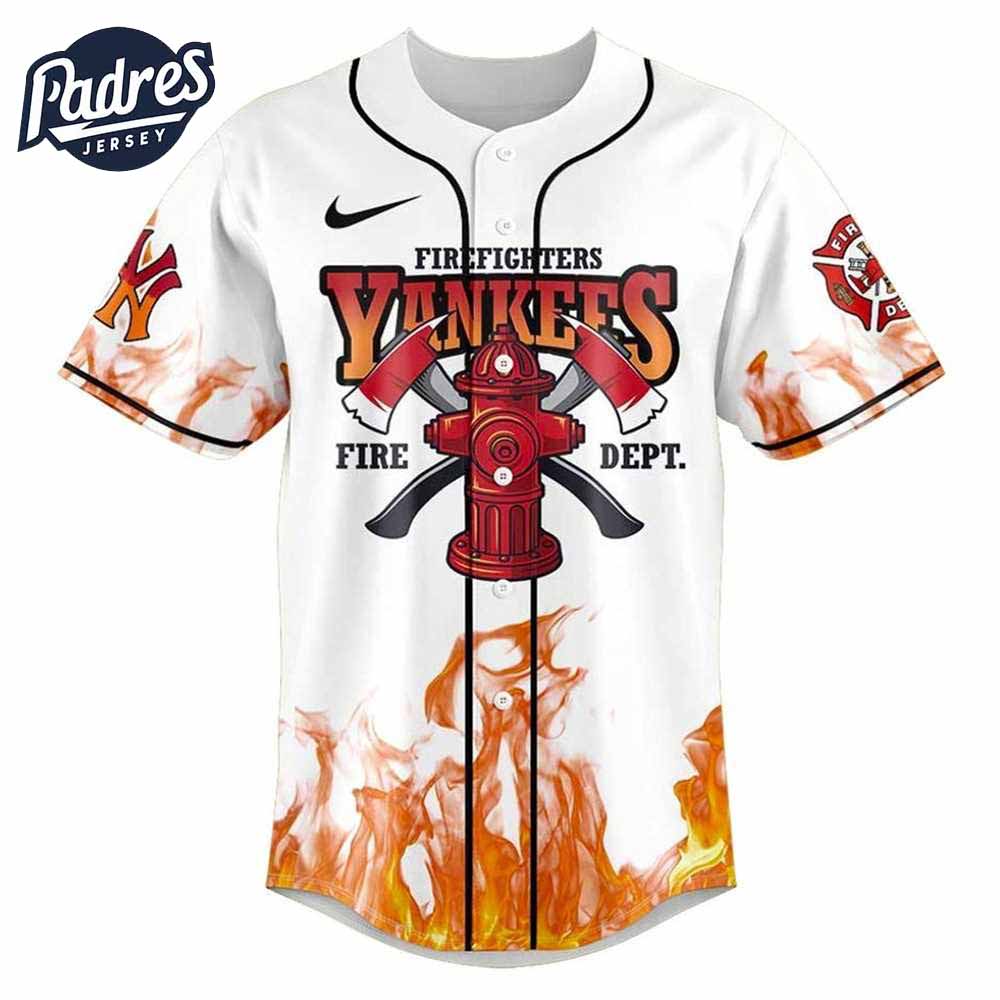 New York Yankees Firefighter Appreciation Day 2025 Baseball Jersey - Padres Jersey Oasis: Elevate Your Baseball Style Game