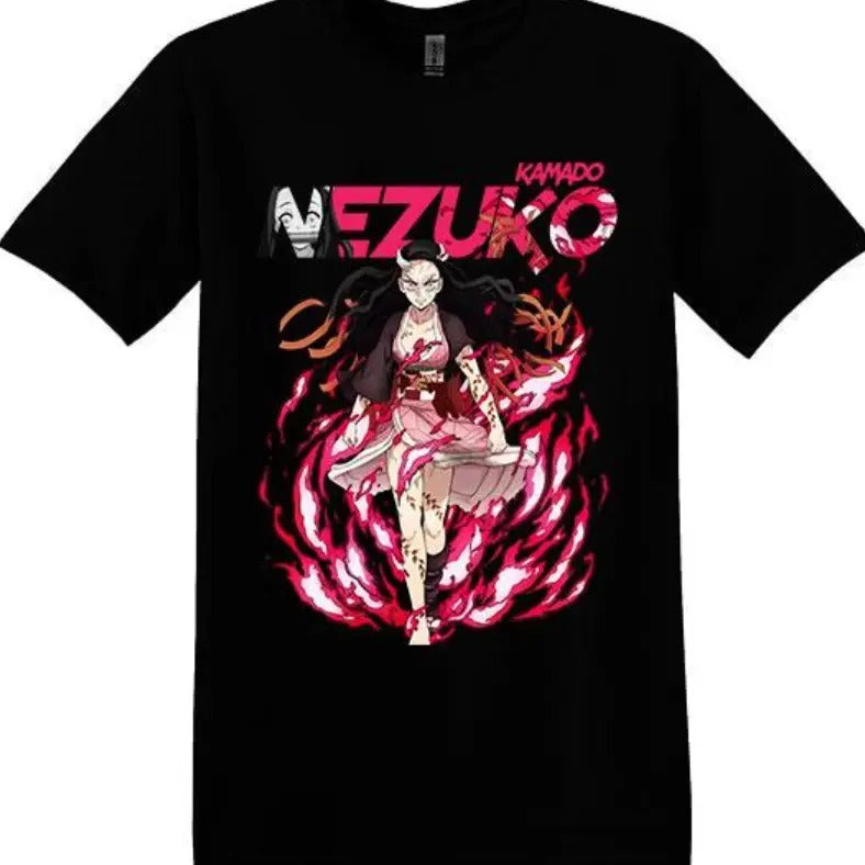 Nezuko Kamado Demon Mode Blood Demon Art Demon Slayer Anime Unisex T shirt