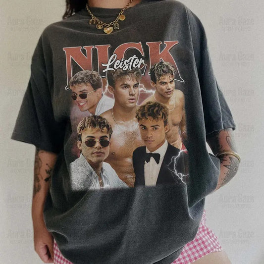 Nick Leister Comfort Colors Unisex Tshirt For Fan, My Fault London Movie 90s Retro Bootleg Shirt, Matthew Broome Fan Merch Celebrity Crush, Cotton Top