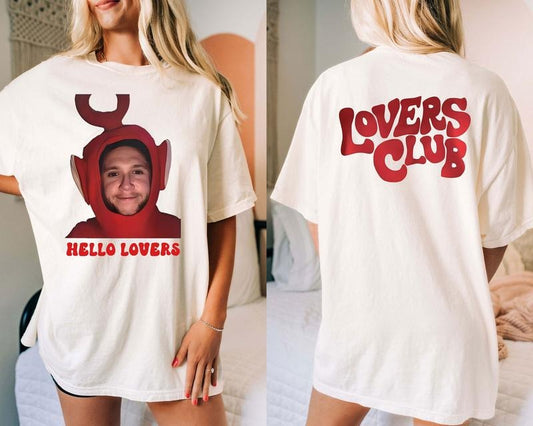 Niiall H3llo Lovers Shirt, The Sh0w Liive On T0ur 2024 Double Sided Shirt, Gift For Fan, Funny Niiall Meme Shirt, Unisex T-Shirt, Gifts For Friend, Short Sleeve Tee Shirt, Gifts For Birthday Fathers Day Christmas