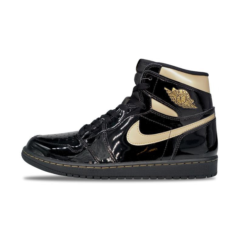 Nike Jordan 1 Retro High OG Black Metallic Gold 2020 (555088-032) Men 8-12