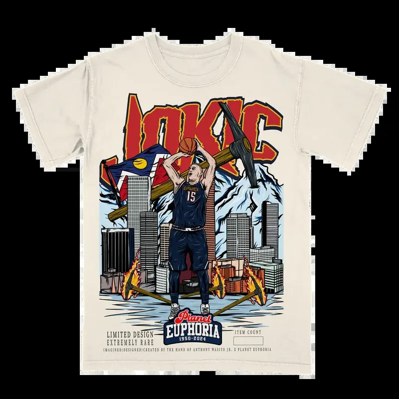 Nikola Jokić Planet Shirt, Vintage Style 90s Retro Unisex Streetwear Tee