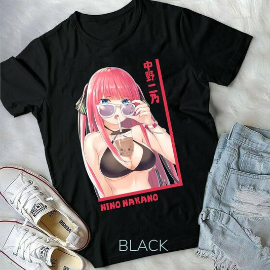 Nino Nakano, 5-toubun no Hanayome,new Anime Waifu new Unisex T-Shirt S-4XL