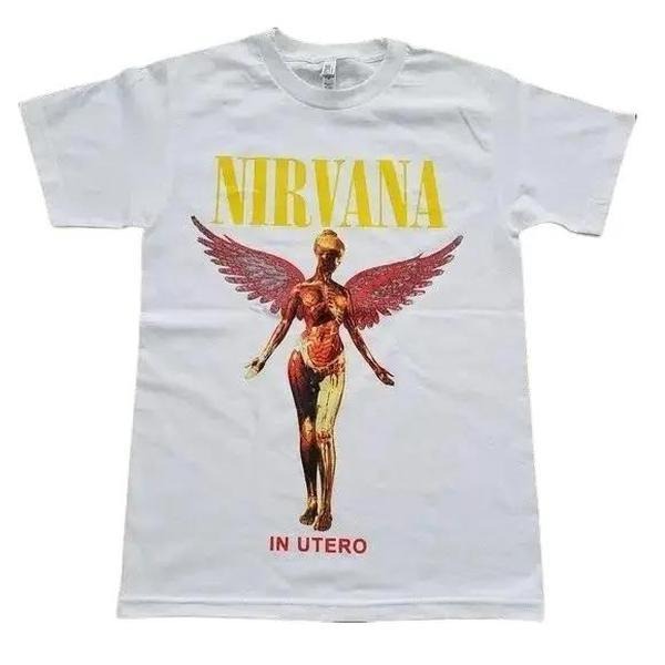 Nirvana InUtero T-Shirt - 100% Cotton Crew Neck Graphic Tee, Medium Fabric, Relaxed Fit, Short Sleeve, All Seasons, Machine Washable - Classic