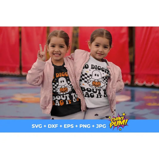 No Diggity Bout To Bag It Up Cute Ghost Retro Ghost Retro Halloween Shirt Spooky Halloween Shirt And