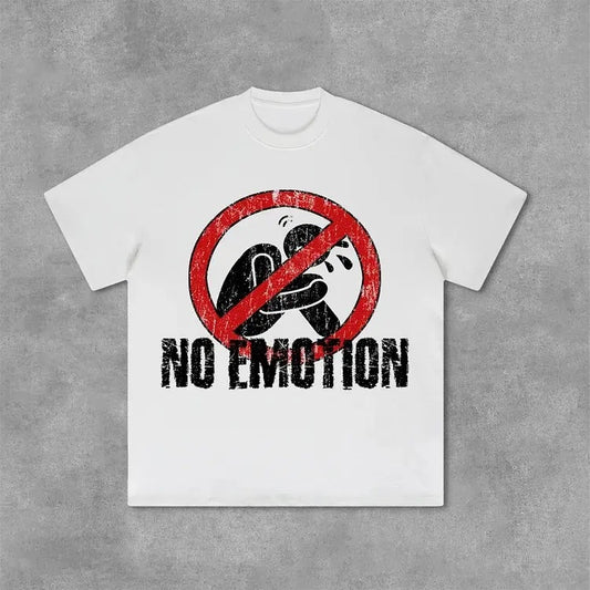 No Emotion Graphics Print Cotton T-Shirt, S to 4XL, Menswear