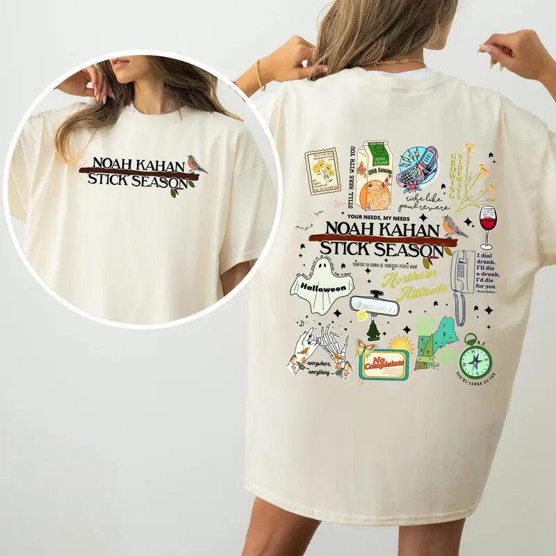 No4h K4h4n Stick Season Tour Shirt, No4h K4h4n Halloween, No4h K4h4n Folk Pop Music Shirt, No4h K4h4n Album Retro Vintage Merch Sweatshirt