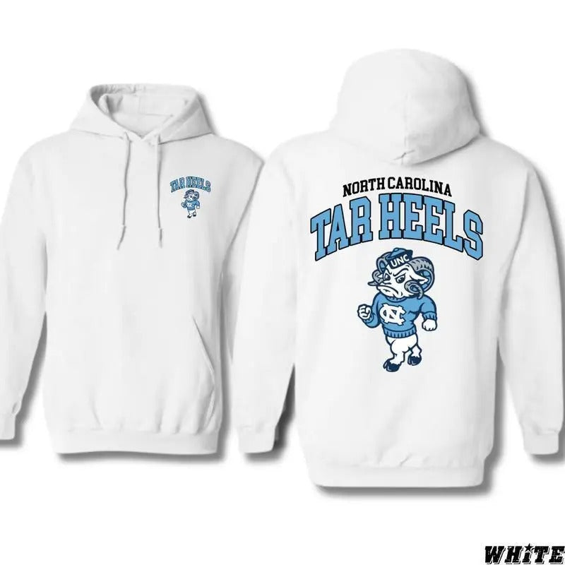 North Carolina Tar Heels Hoodie, Sweatshirt, UNC Mascot Design Shirt, Trendy Hoodie for Men and Women Menswear Sweaters, Graphic Shirt for Men, for Women