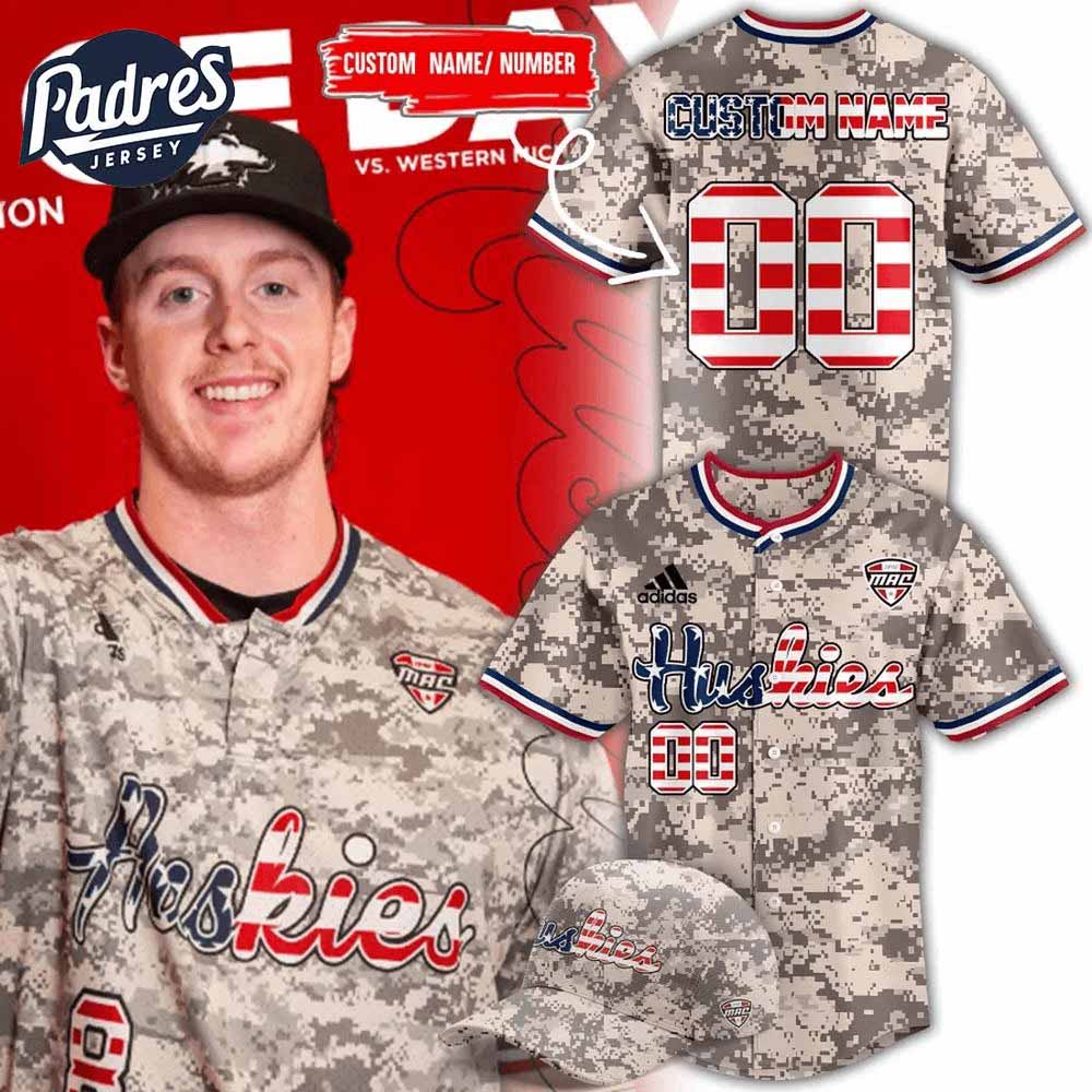 Northern Illinois Huskies Gameday Camo Baseball Jersey - Padres Jersey Oasis: Elevate Your Baseball Style Game