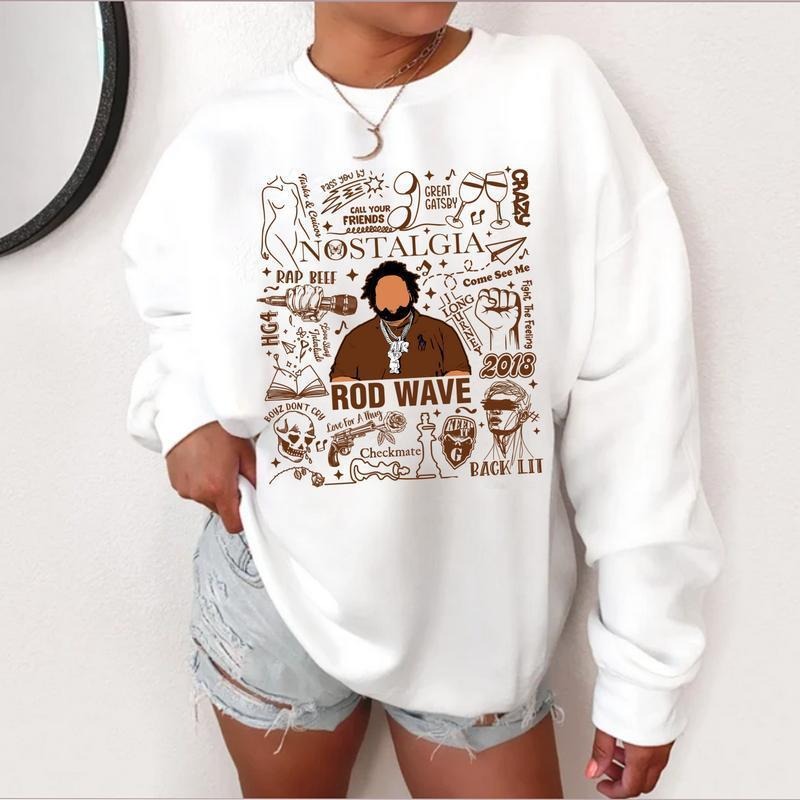 Nostalgia Tour Rod Wave Shirt Album Unisex Shirt Top Womenswear   Valentine Gift For Him, Gift For Her