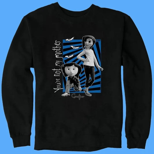 Not Mother Sweatshirt, Coraline Graphic T-Shirt, Best For Movie, Vintage Cart Shirt, dreaming Unisex Hoodie, Coraline Doll sweatshirt, Halloween Crewneck sweatshirt, Spooky movie Shirt, Movie Vintage Retro Horror, Toddler, Halloween Gift,