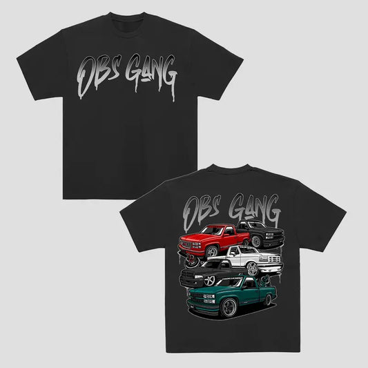 OBS Gang Graphic T Shirt  Men's Cotton Tee Old School Truck Tee Gift for Him Truck Shirt Classic OBSTruck Casual Menswear