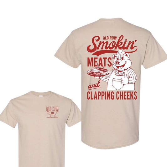 OLD ROW THE SMOKIN MEATS GRAPHIC 2 SIDES TSHIRT, UNISEX TSHIRT FOR MEN - S to 4XL