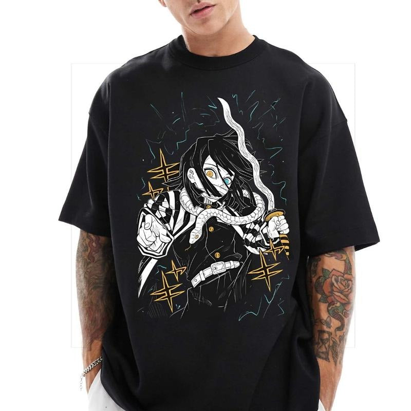 Obanai Iguro Shirt, Demon Slayer Infinity Castle Arc Tee, Serpent Hashira T-Shirt, Kimetsu no Yaiba Anime Graphic Shirt, Infinity War Fan Merch