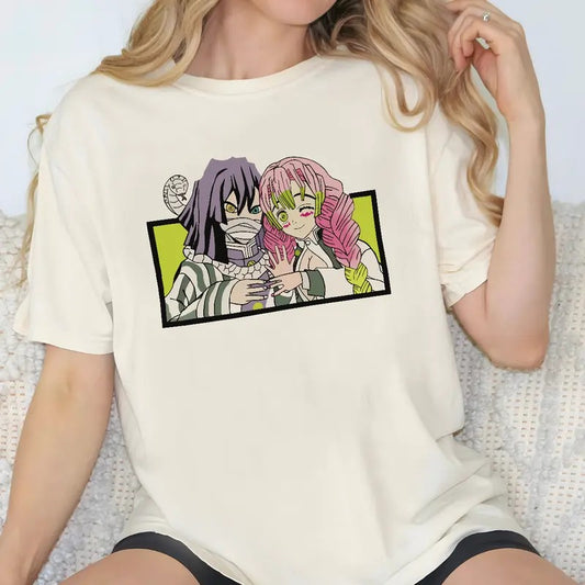 Obandai and Mitsuri lovely couple Demon Slayer Shirt, Snake Hashira and Love Hashira Shirt, Kimetsu No Yaiba t-shirt, anime sweatshirt hoodie, Tanjiro shirt, Rengoku t-shirt