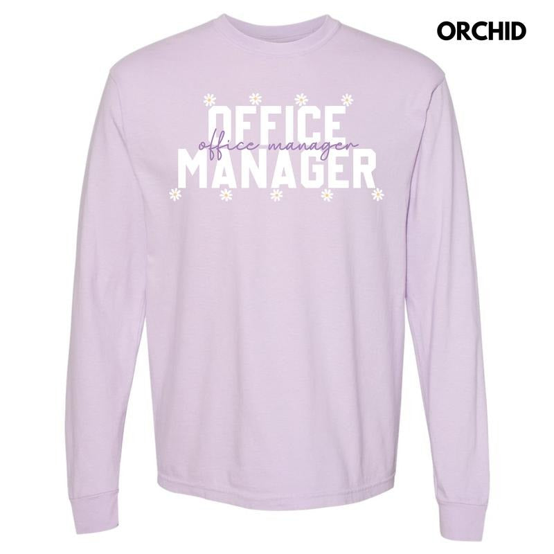 Office Manager Long Sleeve Comfort Colors T-Shirt 'NLB'
