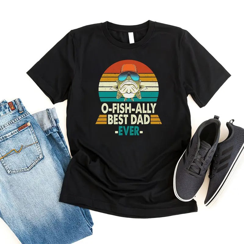 Ofishally F*Shing Dad Fisherman Shirt, Grandpa Papa F*Shing Shirt, Father's Day Shirt, Dad F*Shing Shirt, F*Shing Lovers Gift, Classic Unisex T-Shirt, Gifts For Dad Father, Short Sleeve Tee Shirt