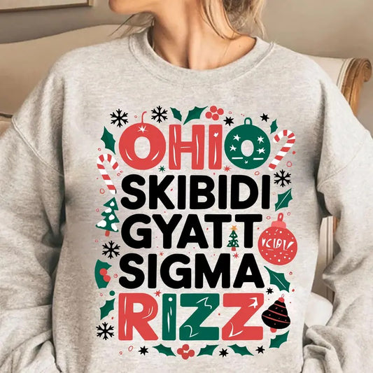 Ohio Skibidi Sigma Rizz T-Shirt, Funny Ohio Meme Shirt, Rizz Em Shirt,Holiday Tee Horror Tee