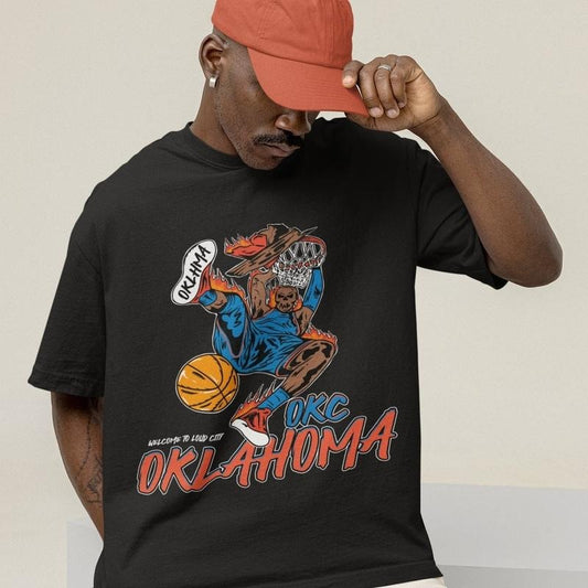 Oklahoma City Basketball T-Shirt, Vintage Oklahoma City Basketball Shirt, Unisex Oklahoma City Shirt, Retro Oklahoma Shirt, Graphic Oklahoma City Basketball T-Shirt Casual Clothing