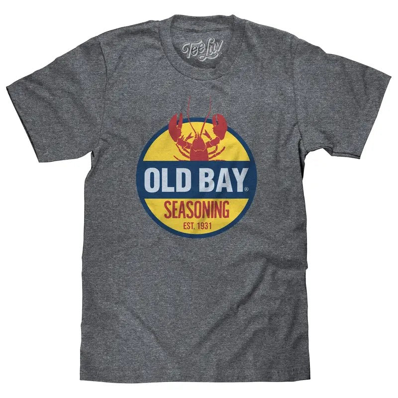Old Bay Seasoning Lobster Logo T-Shirt - Gray