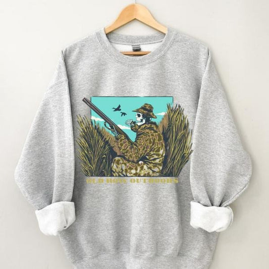 Old Row Out Boors Sweatshirt, Old Row Vintage Sweatshirt, Vintage Graphic Sweatshirt, Vintage Crewnecks Sweatshirt