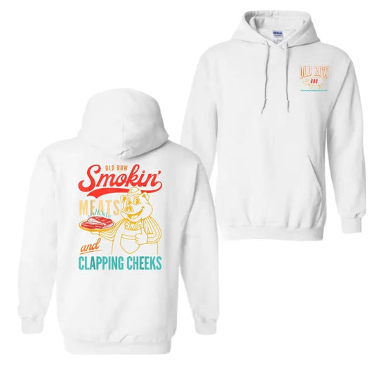 Old Row The Smokin' Meats And Clapping Cheeks Funny 2 Sides T-Shirt Sweatshirt Hoodie, For Men And Women, Trendy Shirt