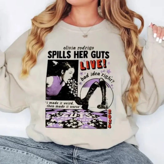 Olivia Guts Tour 2024 Shirt, The Guts World Tour 2024 Shirt, OR T-Shirt, Olivia Sweater, Guts Tour 2024 Shirt