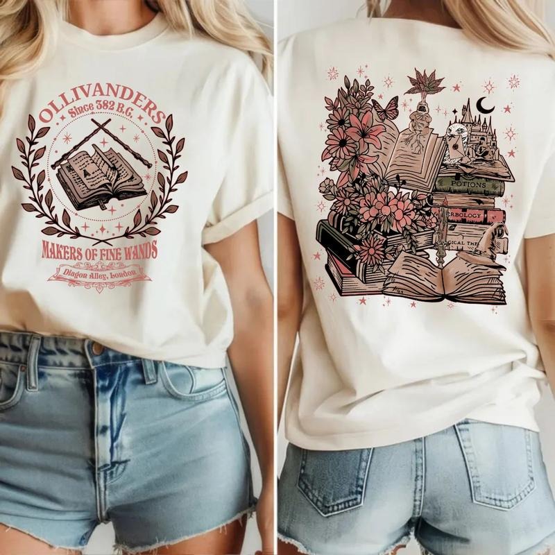 Ollivanders Wand Shop 2 Sides Sweatshirt, Wizard Book Shop, Ollivanders Wand Shop T Shirt, Wizard Hp, Makers Of Fine Wands, Unisex Pullover Tee