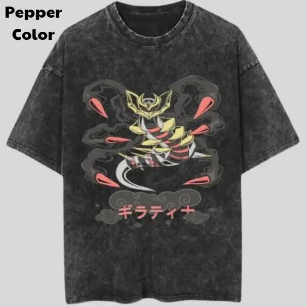 Ominous Giratina Vintage Tee, Giratina T-Shirt, Pokemon Graphic Tees, Unisex Anime Shirt, Sweatshirt, Gym Shirt Menswear Womenswear Streetwear