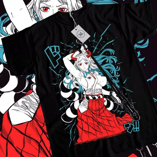 One Piece Anime T-Shirt & Sweatshirt, Yamato OP Graphic Tee, Anime Manga Lover Gifts Ball Cotton