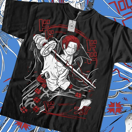 One Piece Shanks New T-shirt Anime Manga 2022 ,Graphic Tee Ullistrator Design