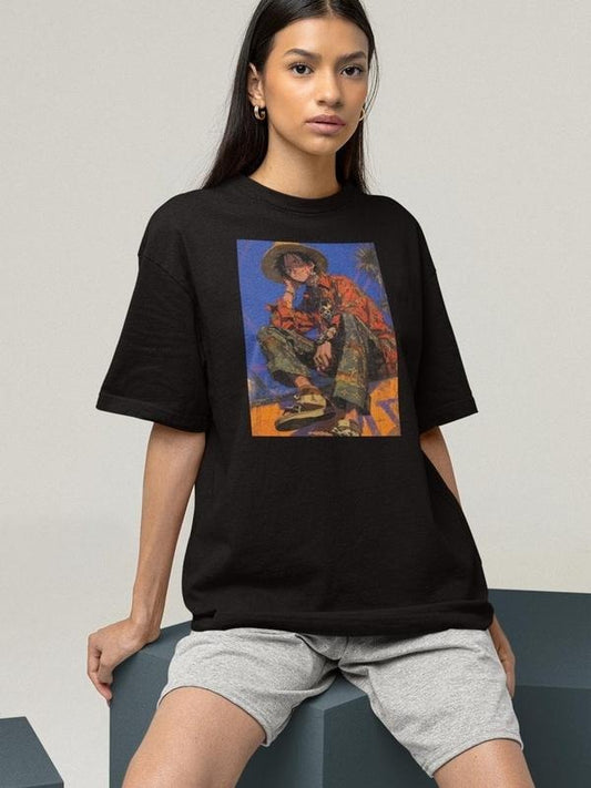 One Piece T-Shirt Perfect Gift for Anime Fans-Japanese Tee, Pirate Manga Merch, Cartoon Style, Otaku Fashion, One Peice Merch,monkey d luffy